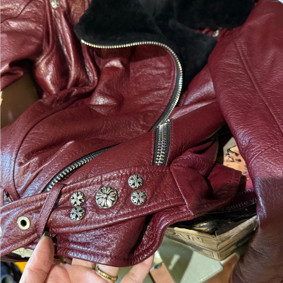 Burgundy Leather Jacket - Picture 14 of 15